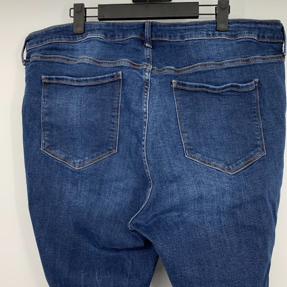 Old Navy Jeans Rockstar Super Skinny Mid Rise Blue Distress - Picture 8 of 10